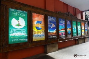 Shen Yun arrives at Sydney's Capitol Theater to find a showcase of Shen Yun posters past and present. (Photo by Jeff Chuang)